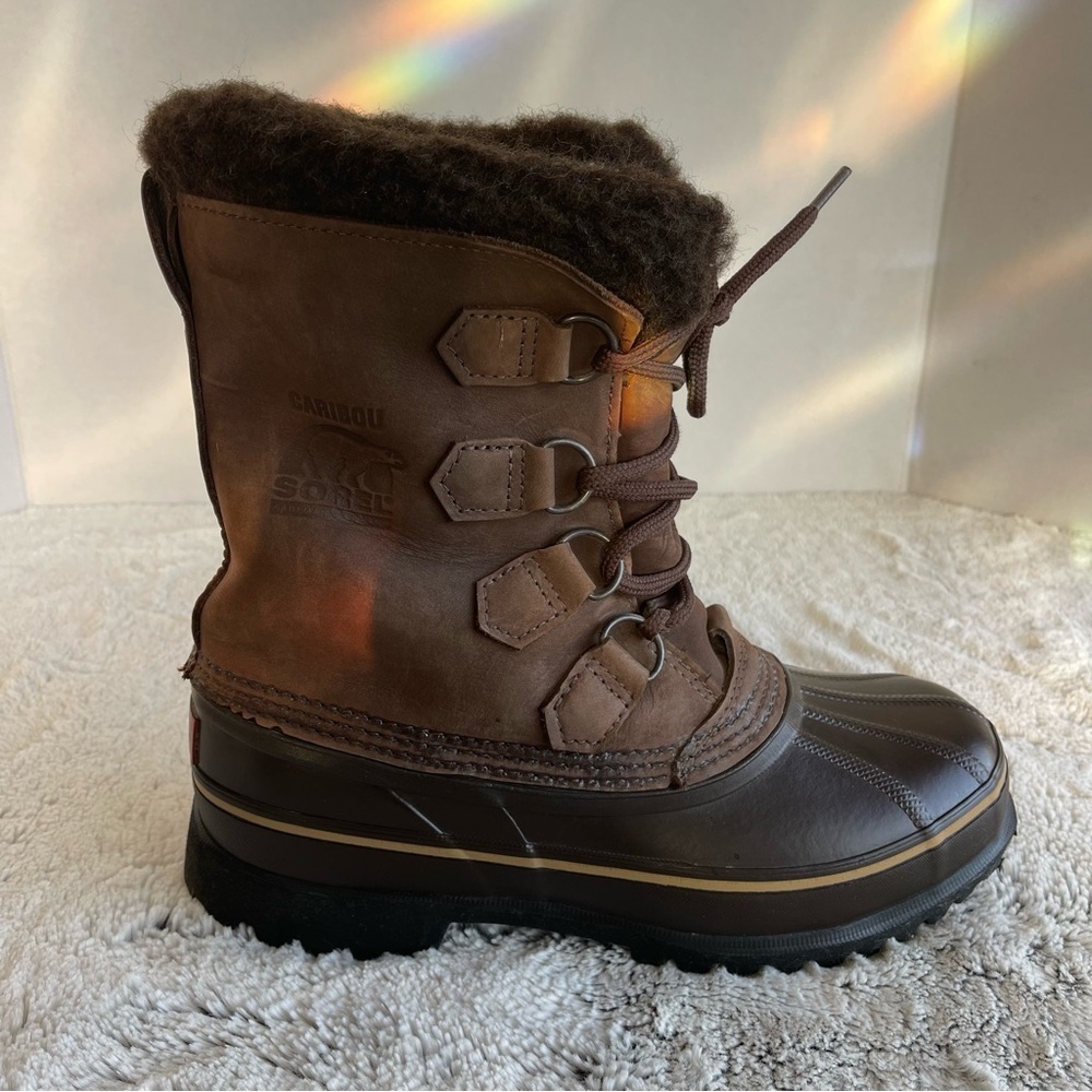 Sorel Brown Lace-Up Insulated Winter Boot Women’s Size 8 Like New